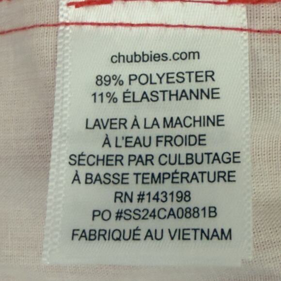 Chubbies  Everywear Shorts Mens XXL Red 6” Inseam Performance Golf NWT - Picture 10 of 13